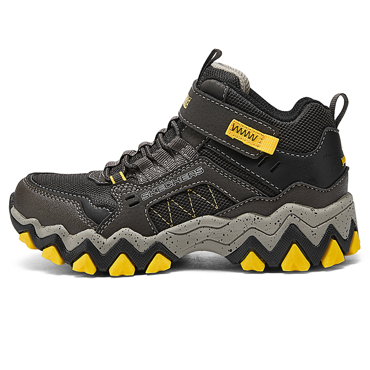 Детские ботинки Skechers Kids (черно-желтые)