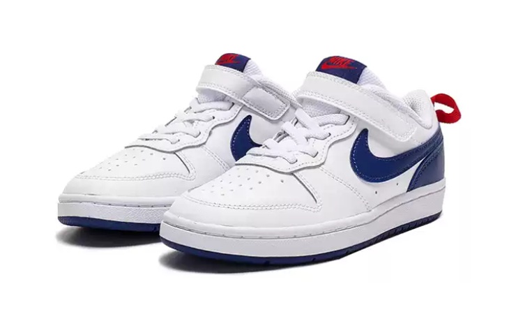 Детские кеды Nike Low 2 (бело-сине-красные) — фото 5