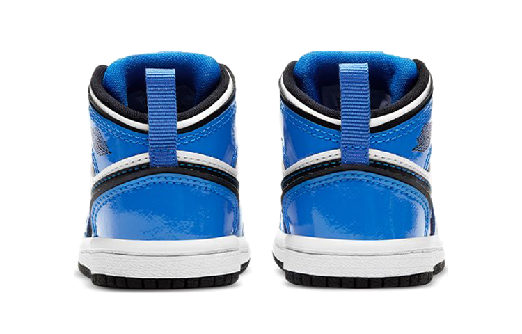 Детские кроссовки Jordan Air Jordan 1 Mid SE (черно-синий) — Чёрный / синий — фото 7