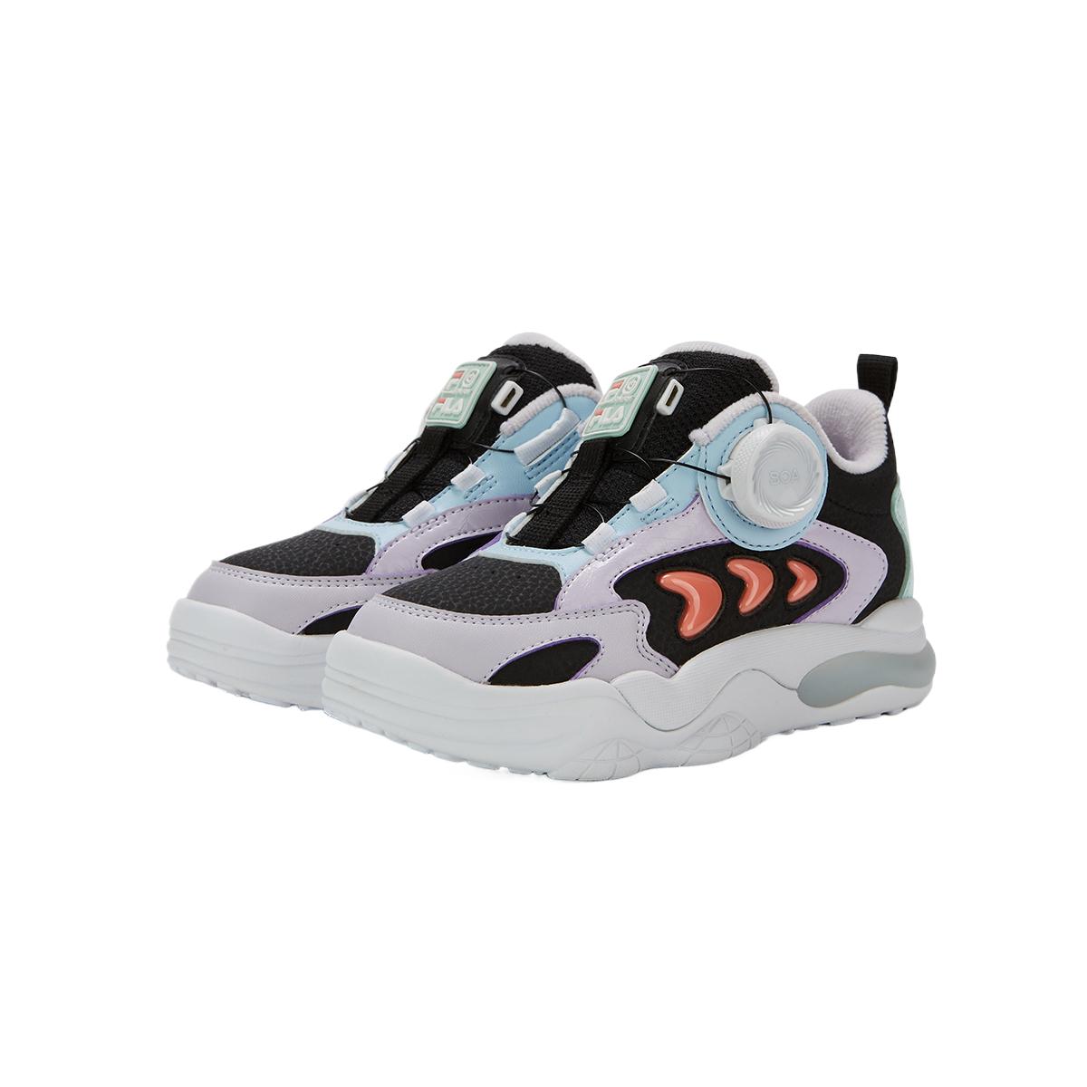 Детские кроссовки Fila KIDS (черные с фиолетовым) — фото 4