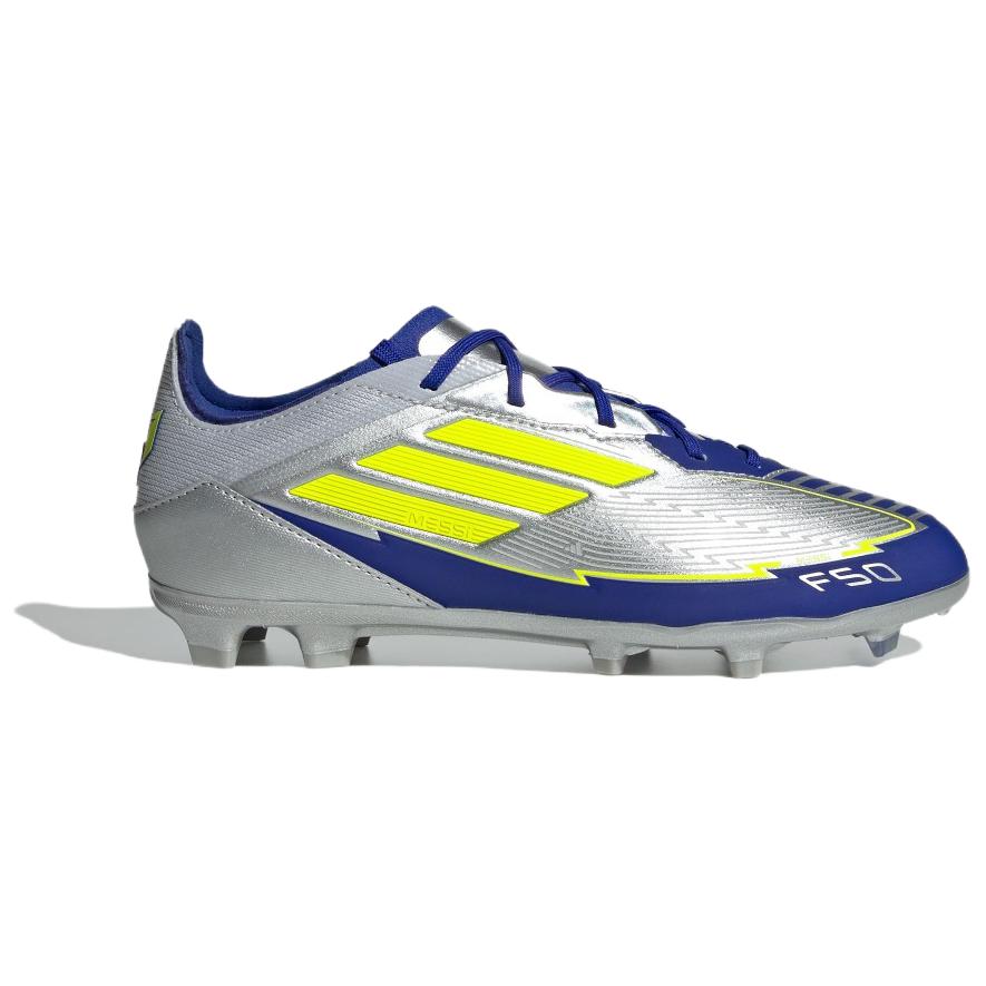 Футбольные бутсы adidas F50 ELITE FG // (серебристо-желто-синие)