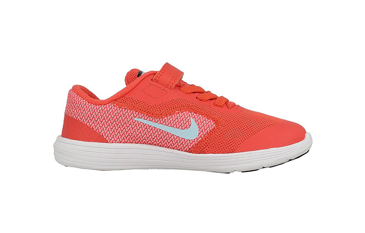 Детские кроссовки Nike REVOLUTION 3 (розовый / оранжевый / белый) — фото 3