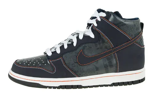 Nike Dunk Synthetic Leather Slip Resistant Abrasion Resistant Thermal High top Skateboard Shoes Dark Gray Unisex