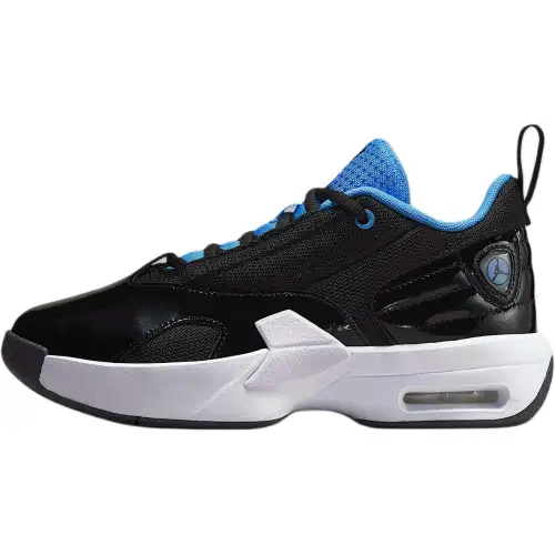 Jordan Max Aura 6 Leather Slip Resistant Abrasion Resistant Low top Casual Shoes Black/Blue Unisex