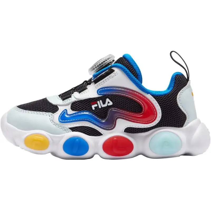 FILA KIDS Classic Culture FERRISWHEEL2 Ferris Wheel 2 Sports, leisure, comfortable and versatile, light and shock-absorbing, low-top, children's training shoes, thick blue/phantom blue, small and medium-sized children