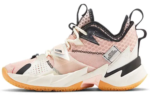 Jordan Why Not Zer0.3 Washed Coral” Westbrook 3 GS anti-slip, shock-absorbing and wear-resistant, mid-top basketball shoes, coral pink, same style for men and women