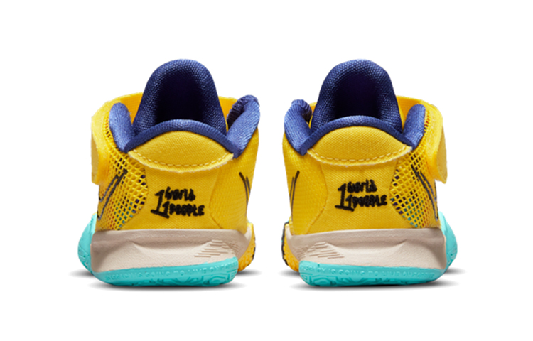 Детские кроссовки Nike Kyrie 7 (сине-желтые) — Синий / жёлтый — фото 5