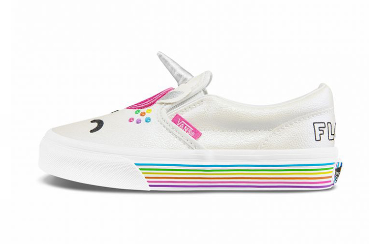 Кеды Vans Classic (бело-розовые)