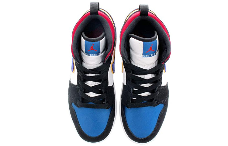 Детские кроссовки Jordan Air Jordan 1 Mid SE (сине-красные) — фото 5