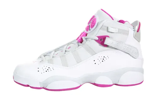 Jordan 6 Rings Platinum Fuchsia GS