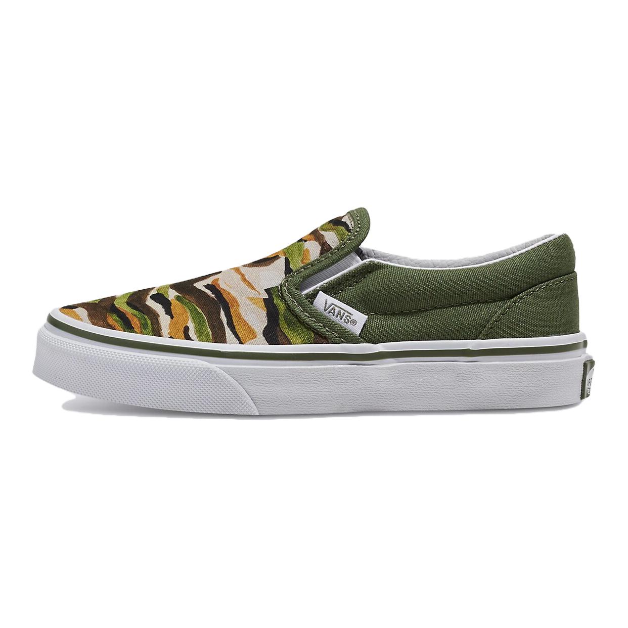 Детские кеды Vans (бело-зеленые)