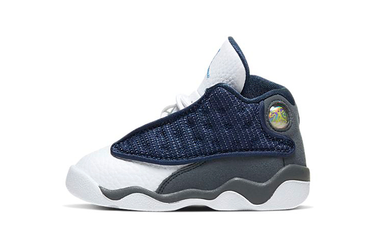 Детские кроссовки Jordan Air Jordan 13 Retro Flint Grey (темно-синие)