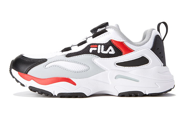 Детские кроссовки Fila KIDS Tracer (бело-красно-черные) — фото 1