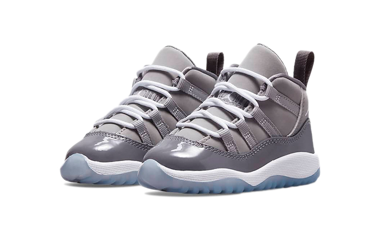 Детские кроссовки Jordan Air Jordan 11 Retro Cool Grey (серый / белый) — фото 5
