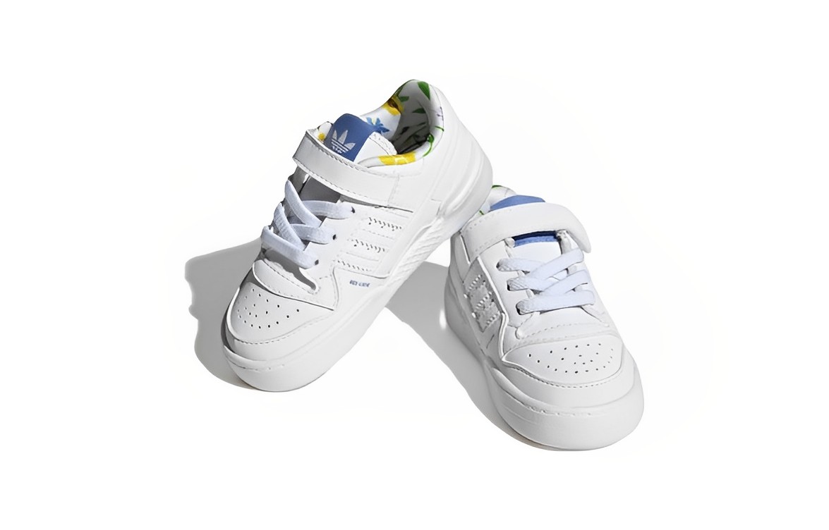Кроссовки adidas originals FORUM Low (бело-синие) — фото 3