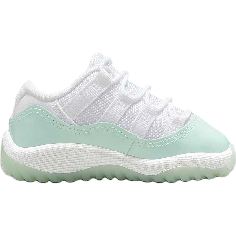 Кроссовки Jordan Air Jordan 11 Retro (бело-зеленые) — Белыйзелёный — фото 3