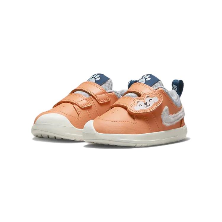 Детские кроссовки Nike Pico 5 Lil (бело-оранжевые) — фото 5