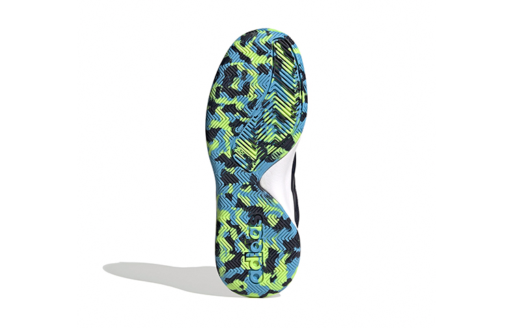 Детские кроссовки adidas OwnTheGame Wide J (черно-зелено-синие) — фото 8