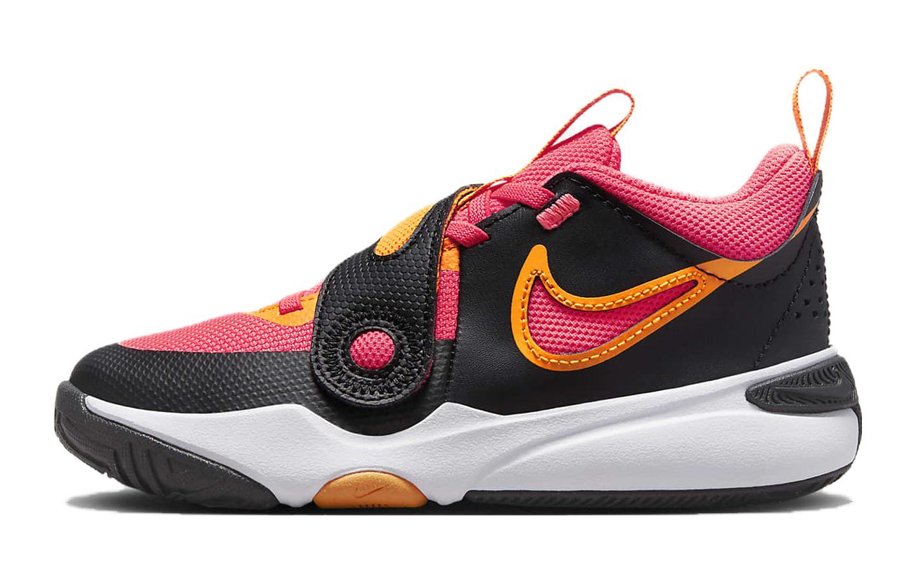 Кроссовки Nike Team Hustle D 11 (черно-оранжевые)