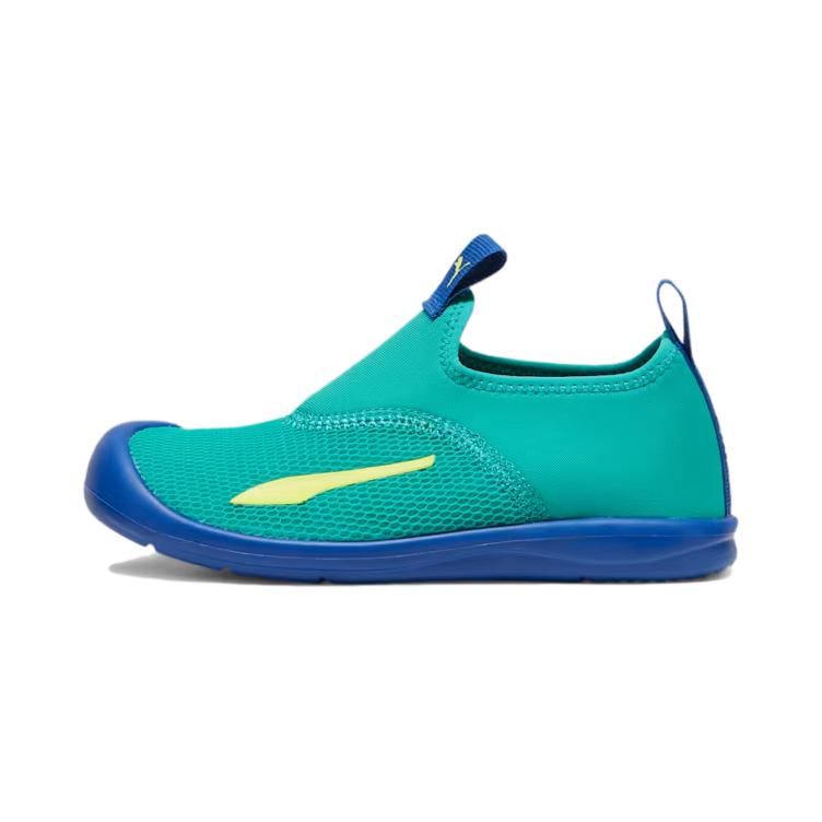 Детские кроссовки PUMA Aquacat (зелено-синие)