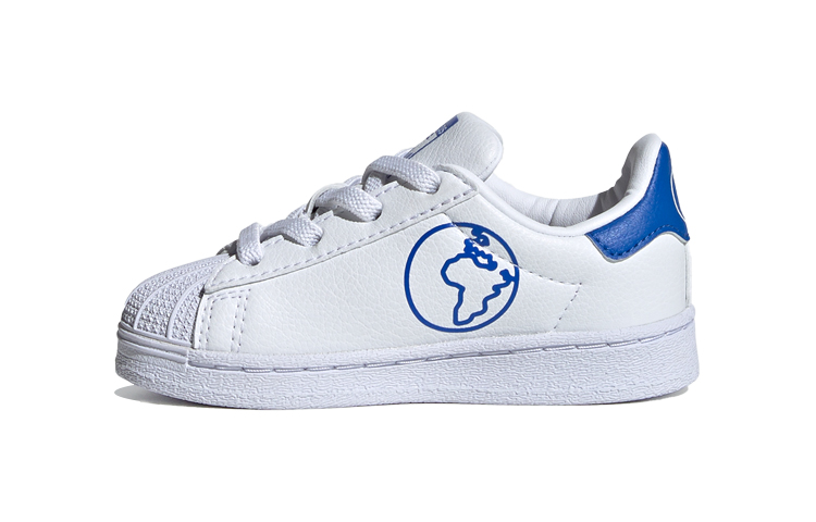 Детские кроссовки adidas originals SUPERSTAR (бело-синий)