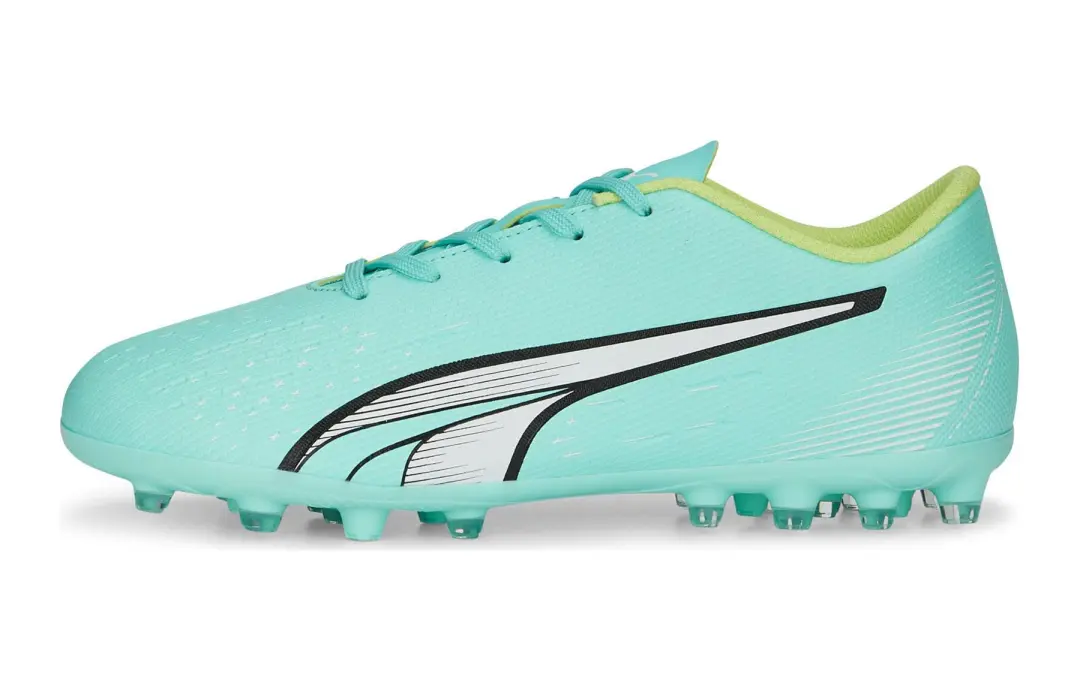PUMA Ultra Play Anti Kick Cushioning Anti Kick Cushioning Low top Kids' Soccer Shoes Green Kids'