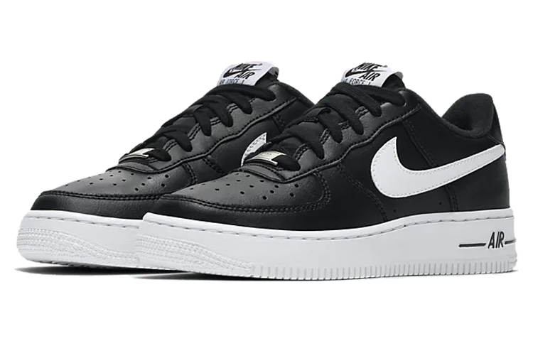 Унисекс кроссовки Nike NikeAir Force 1 GS (черно-белый) — фото 5