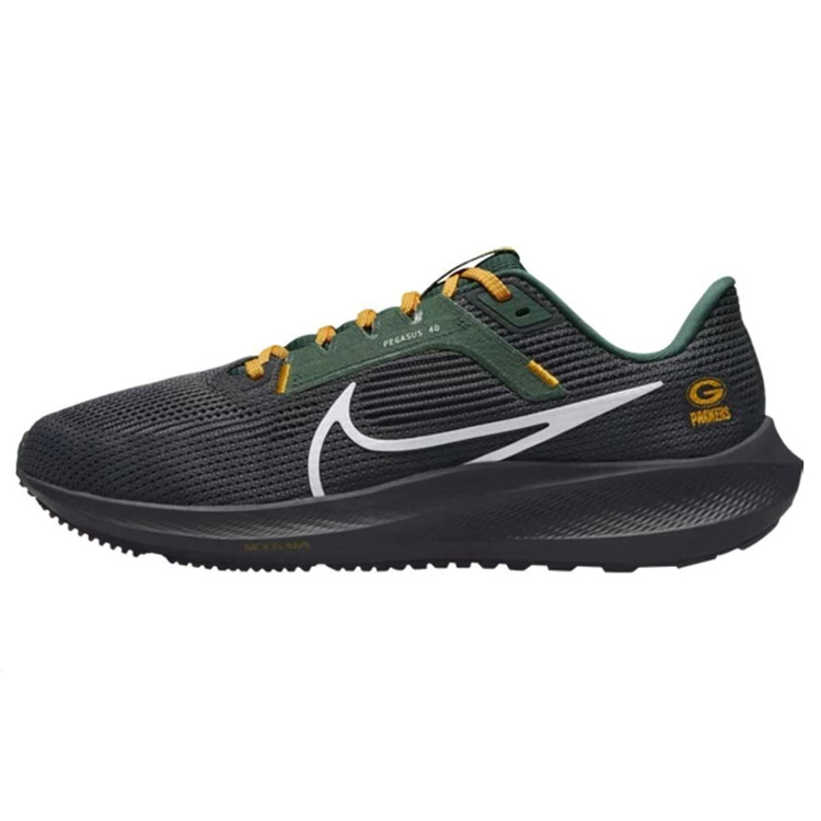Мужские кроссовки Nike Air Zoom Pegasus 40 (черно-зеленые)