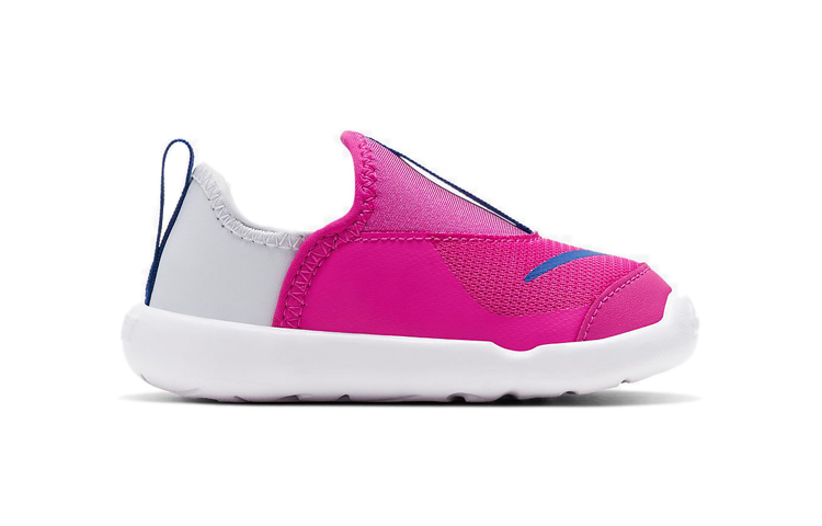 Кроссовки Nike Lil' Swoosh (серо-розовые) — фото 3