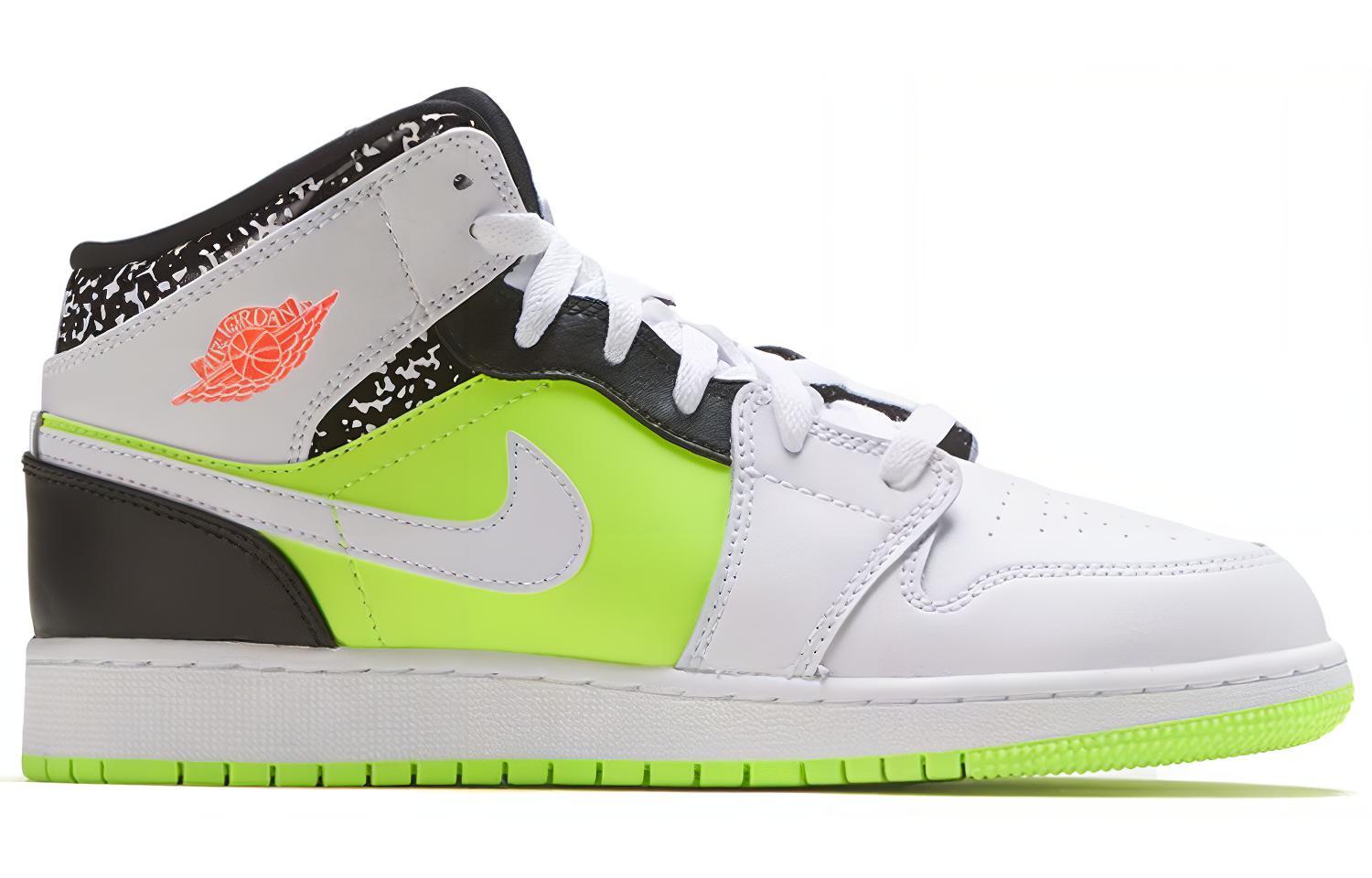 Jordan Air Jordan 1 Mid GS (оранжево-желтые) — фото 7