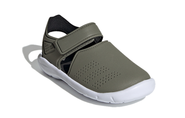 Сандалии adidas Fortaswim Stripes C (зеленые) — фото 3
