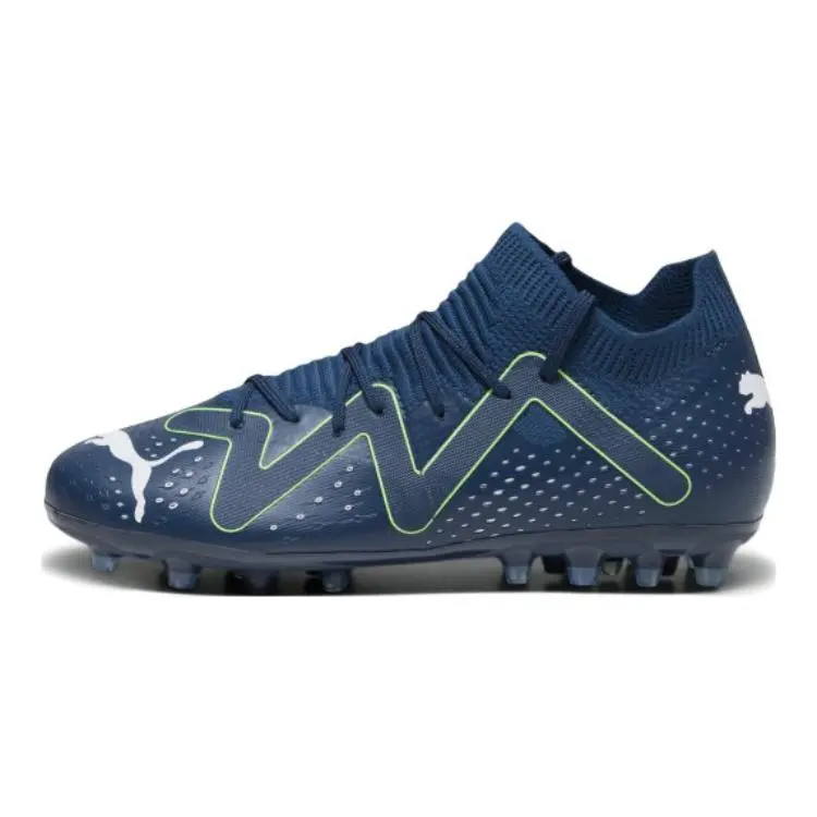 PUMA Future Match Comfortable Abrasion Resistant Low top Kids' Soccer Shoes Navy Blue Kids'