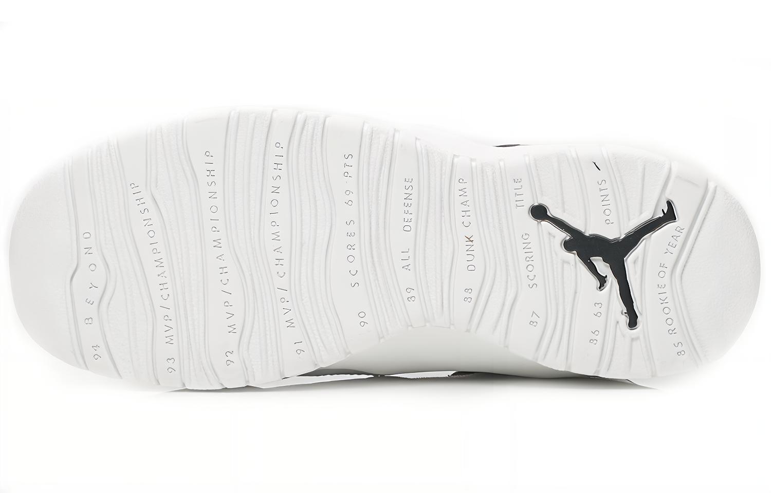 Кроссовки Jordan JordanAir Jordan 10 Retro I m Back GS 2018 (бело-черный) — Белый / чёрный — фото 7