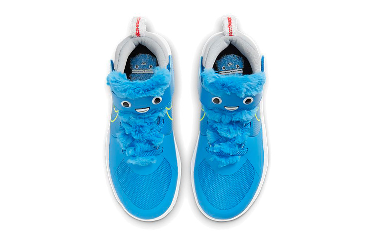 Детские кроссовки Nike Team Hustle D 9 Lil (синий / белый / желтый) — Синий / белый / жёлтый — фото 6