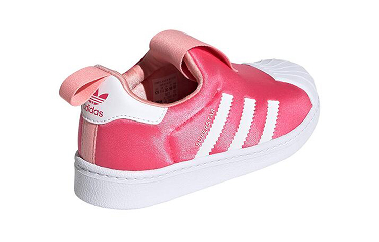 Детские кеды adidas originals Superstar 360 (бело-розовые) — Белый / розовый — фото 5