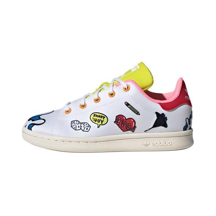 Кеды adidas originals STAN SMITH C Primeblue (бело-желтые) — фото 1