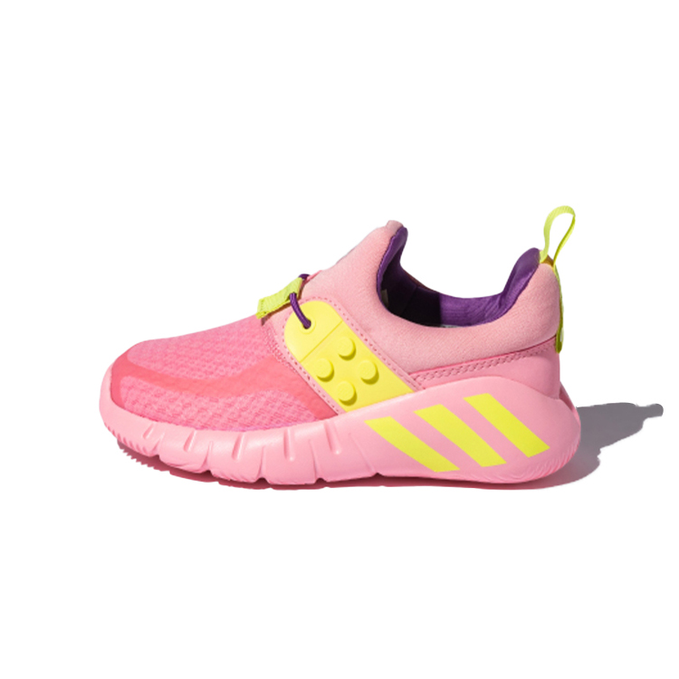 Детские кеды adidas Rapida (розово-желтые)