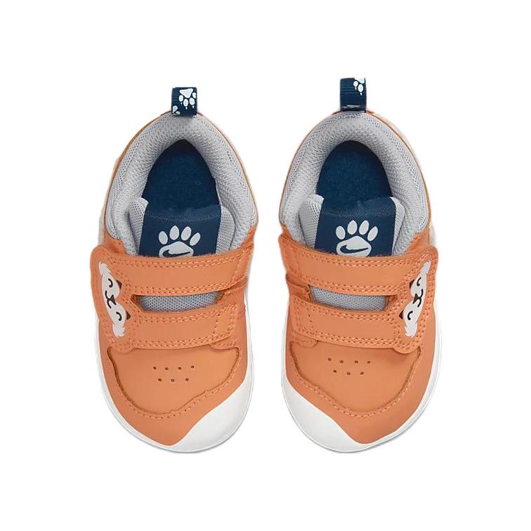 Детские кроссовки Nike Pico 5 Lil (бело-оранжевые) — фото 6
