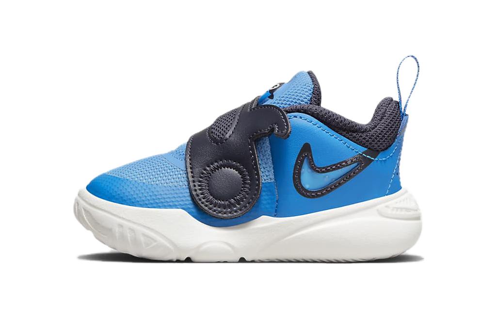 Детские кроссовки Nike Team Hustle D 11 Lil TD (сине-белые)