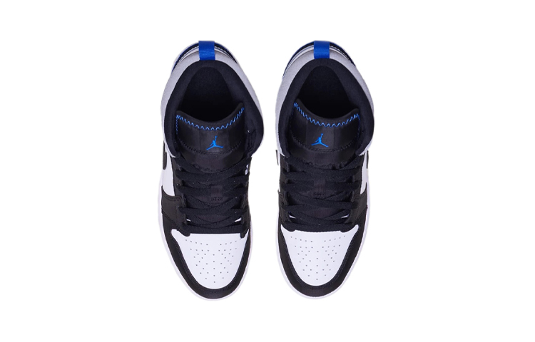 Детские кроссовки Jordan Air Jordan 1 Mid SE (бело-синие) — фото 4