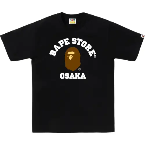 A BATHING APE Store limited series SS26 Japanese limited series Osaka Gakuin ape head round neck short-sleeved T-shirt, same style for men and women