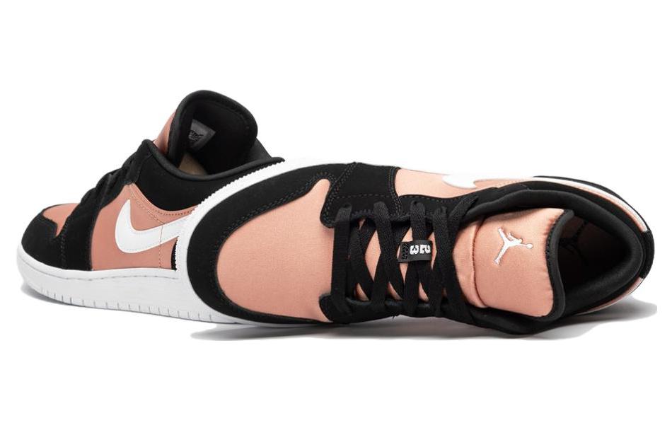 Кроссовки Jordan Air Jordan 1 LOW (черно-розовые) — фото 6