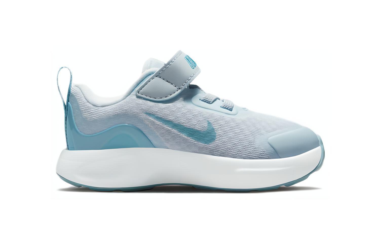 Детские кроссовки Nike Wearallday (сине-белые) — Синий / белый — фото 4