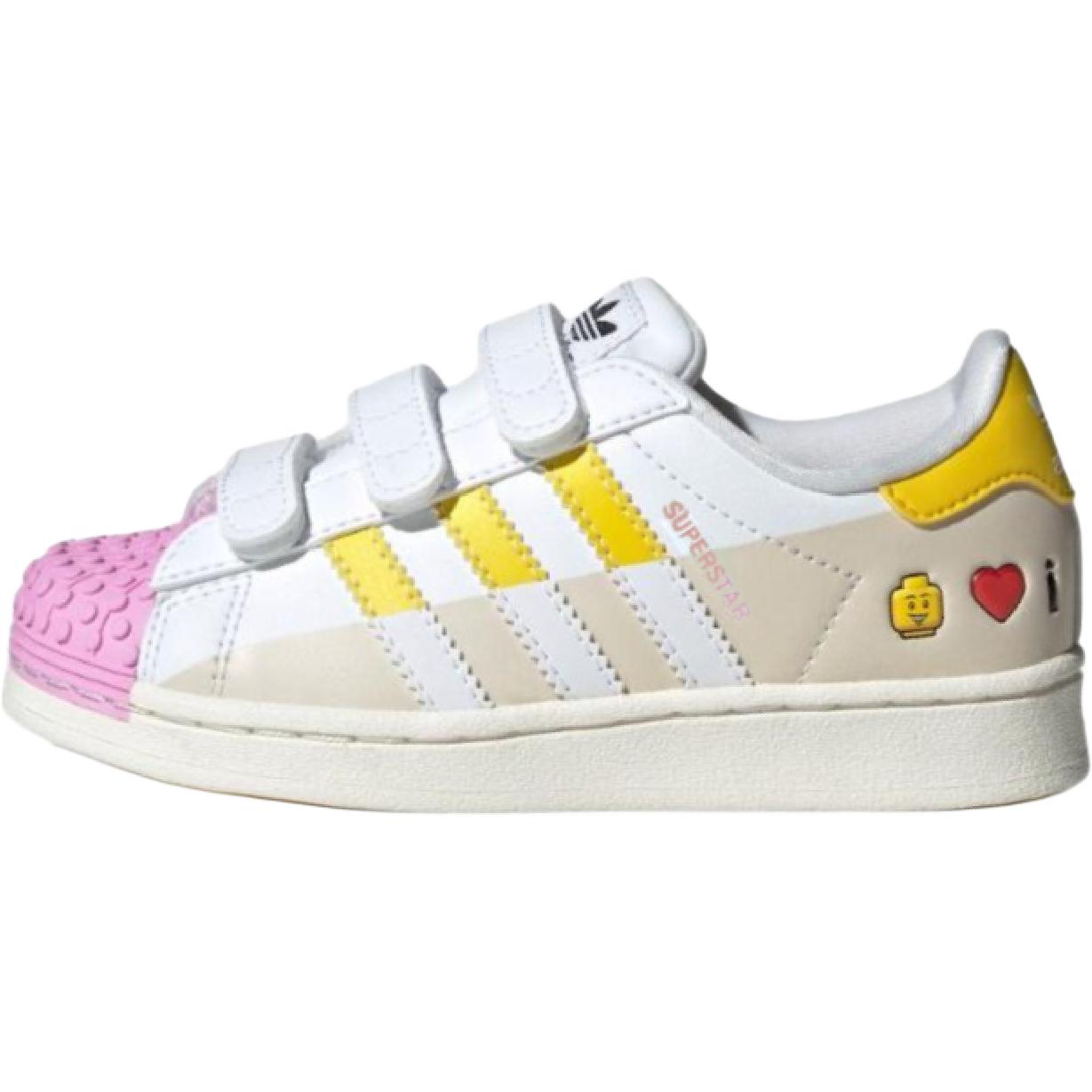 Детские кеды adidas originals Superstar CF (бежевые)