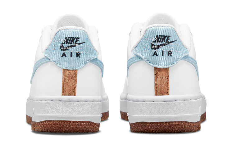 Кеды Nike Air Force 1 LV8 (бело-синий) — Белый / синий — фото 9