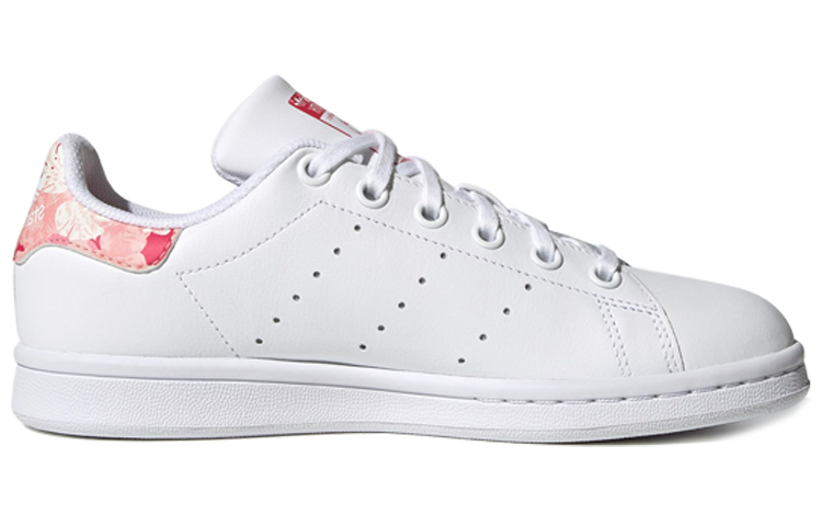 Детские кеды adidas originals STAN SMITH (бело-розовые) — фото 2