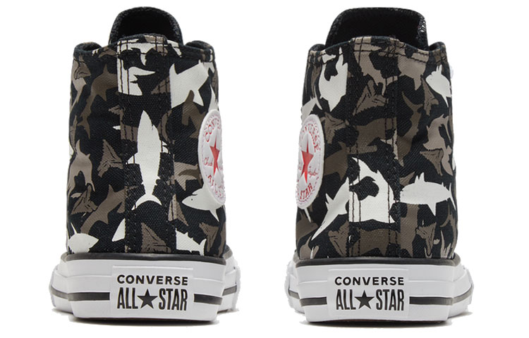 Кеды Converse Chuck Taylor All Star (черно-серые с камуфляжем) — фото 4