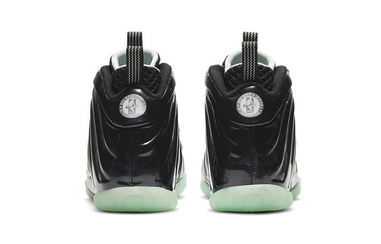 Детские кроссовки Nike NikeFoamposite One Air "All-Star" (черно-зеленые) — Чёрный / зелёный — фото 6