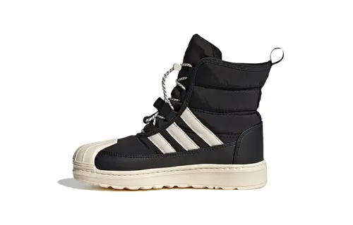 Adidas originals SUPERSTAR 360 2.0 trendy casual children's boots black and white children's boots