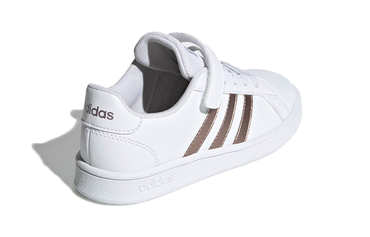 Детские кеды adidas neo GRAND COURT (бело-золотые) — фото 4